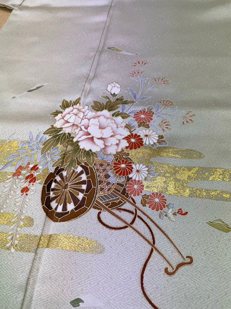 梅乃【148】正絹 訪問着 フルセット 七五三 お宮参り 結婚式 控えめ