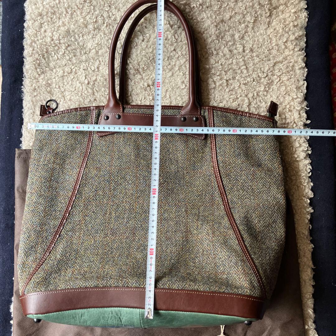 ツイードトートバッグ サムソナイト レッド Harris&Tweed