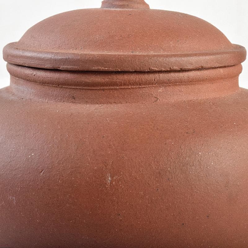 中国 花間伴咏月下侶吟 紫砂 朱泥 急須 茶壷 M