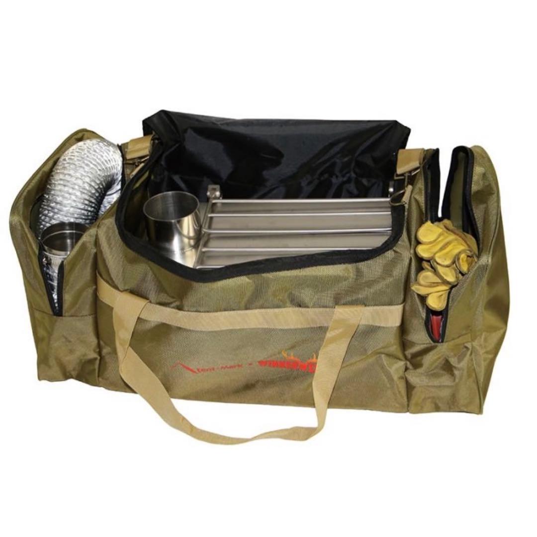 安全 外気吸入 薪ストーブ テンマク x WINNERWELL サイドビュー M