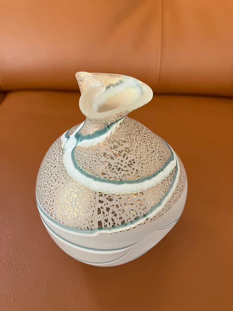 石井康治作 手吹きガラス 酒瓶 木箱入 - hiai.co.jp