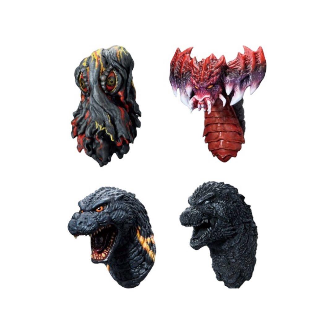 一番くじ ゴジラ E賞 モンスターヘッドマグネット 4種 フルコンプ