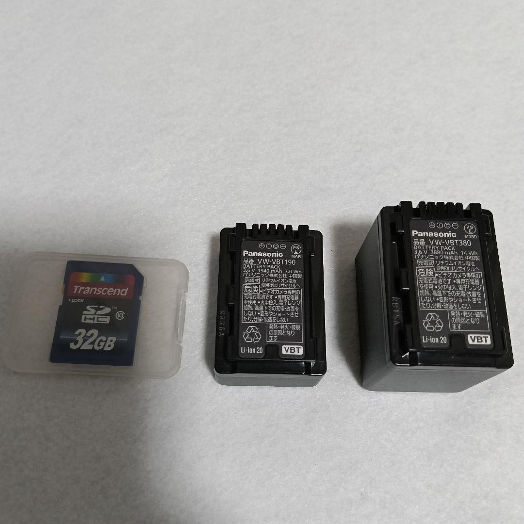 Panasonic HC-V520M ビデオカメラ 本体 バッテリー2つあり