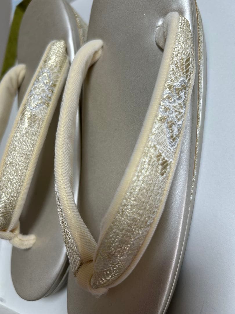 和装用 ゴールドバッグと草履セット お揃い 23.5cm ラメ