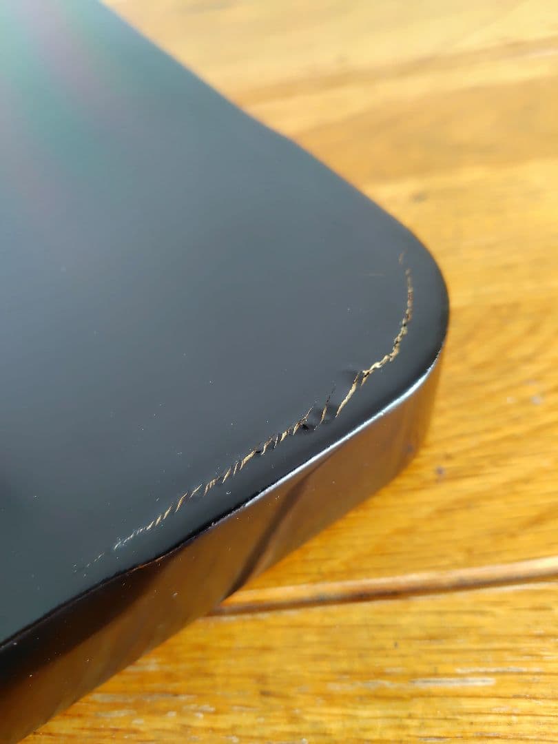 アンティーク　漆塗り膳　9枚セット　木箱付き　明治大正〜　約36.5cm　漆器