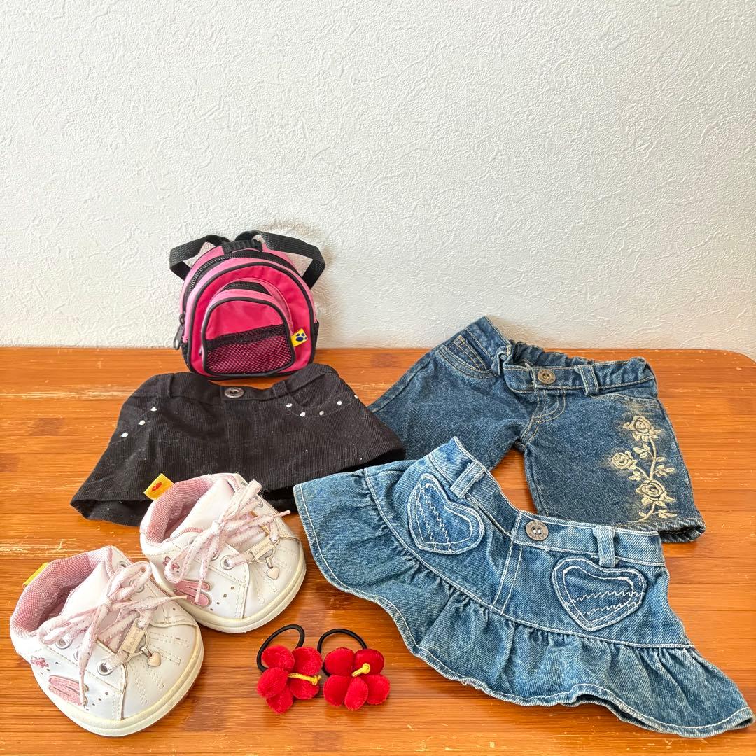 ★レア★ビルドアベア くま ひつじ うさぎ ぬいぐるみ 4体 洋服 靴 着せ替え