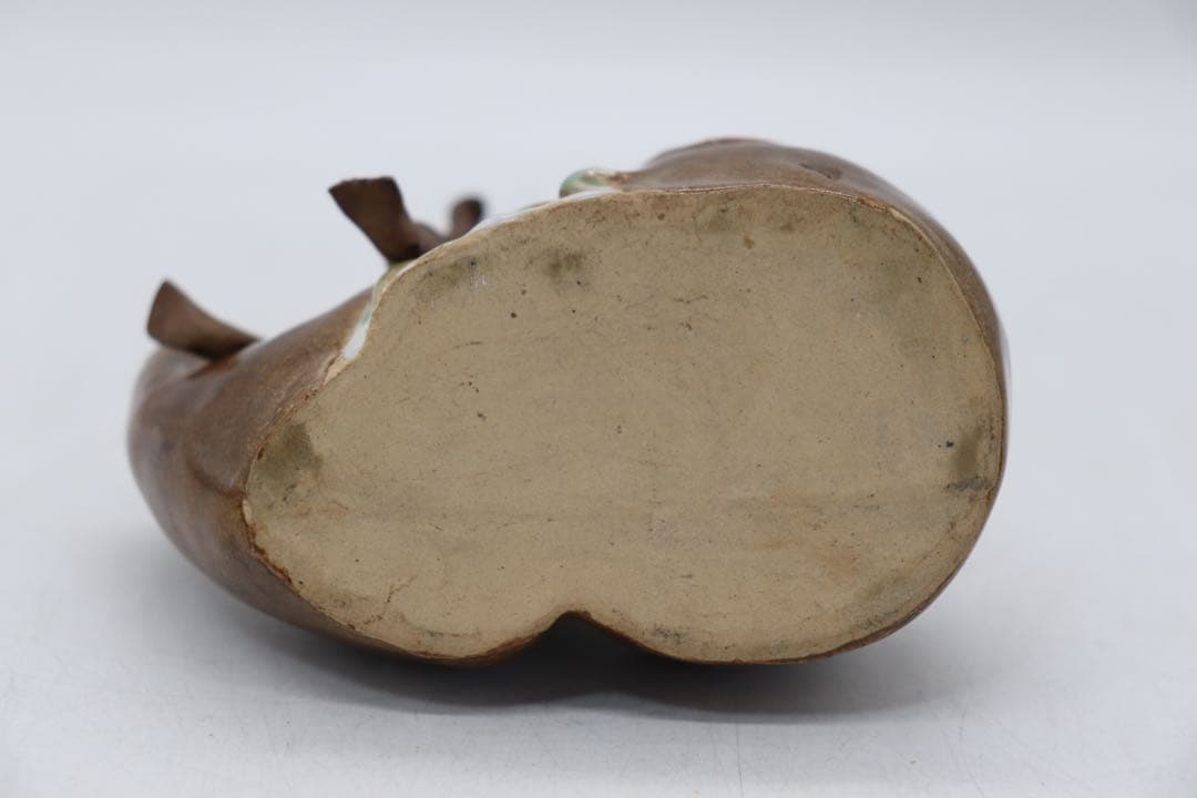 中国　石湾窯　瓢箪に乗っている人物　送料込み250326