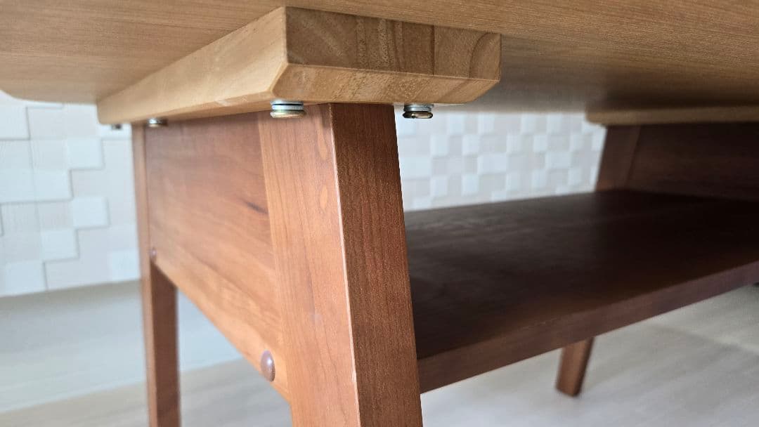 【天板66cm】国産木製ダイニングテーブル