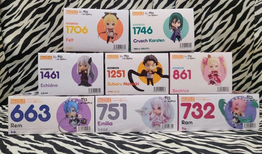 新品未開封　Re:ゼロから始める異世界生活 全種8体