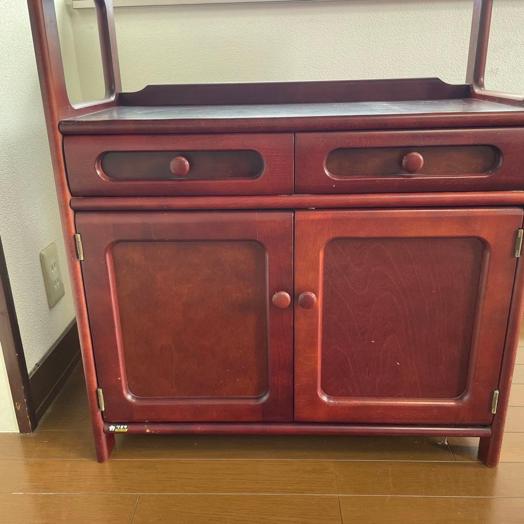 超お得 カリモク　昭和レトロ 木製コンソールテーブル コールキャビネット 古家具