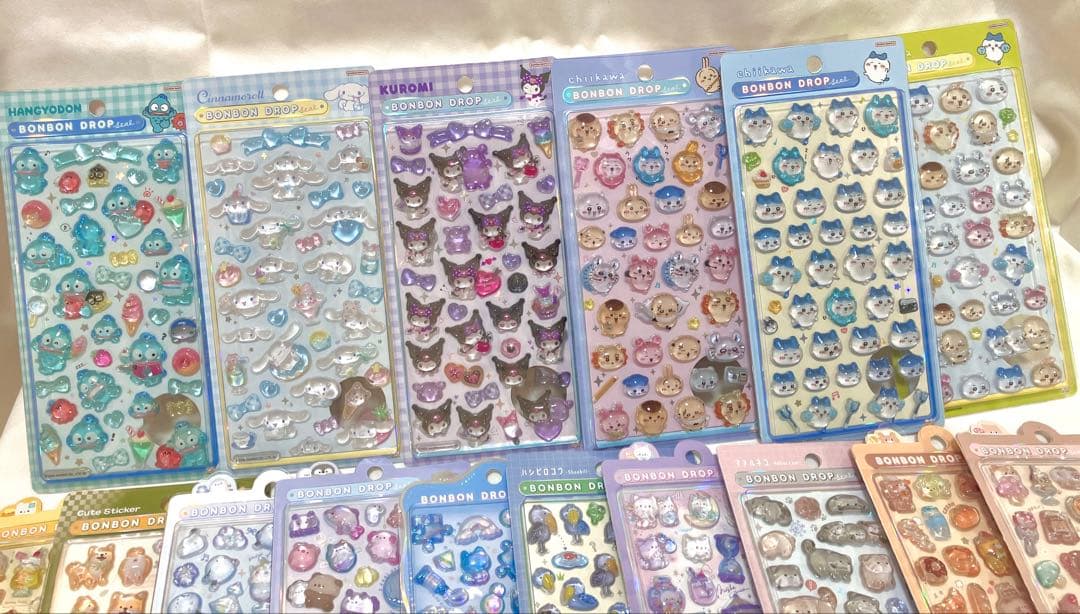 【62枚】ボンボンドロップシール 正規品 まとめ売り クーリア サンリオ