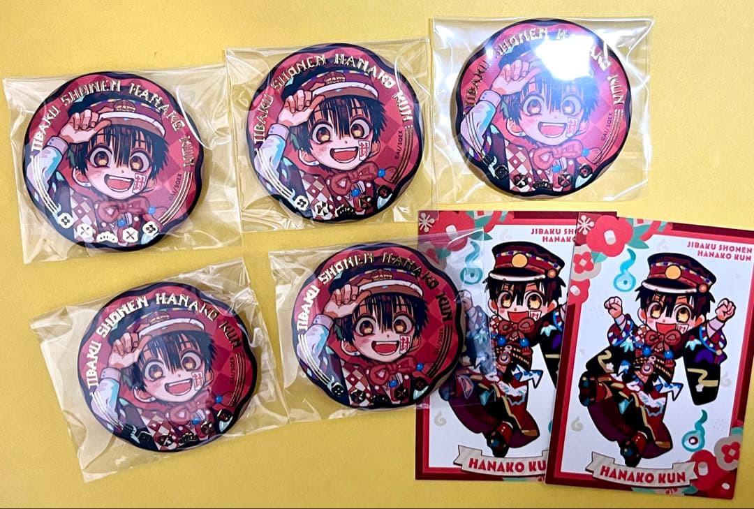 地縛少年花子くん10周年ミュージアム ジュエリー缶バッジ 花子