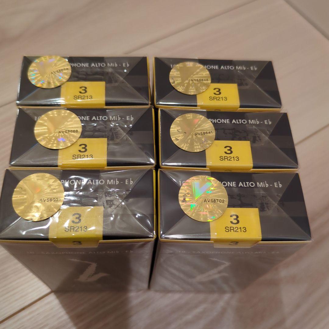 Vandoren アルトサックスリード　3番　6箱　青箱　トラディショナル