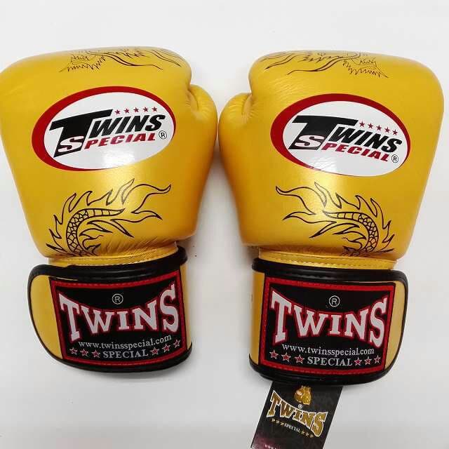 新品 正規 TWINS 本格ボクシンググローブ 本革製 サイズ選択 赤黄グラデ