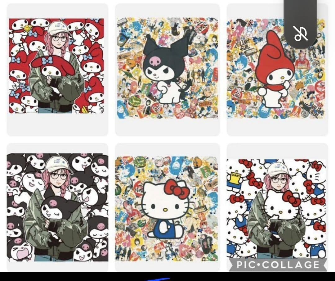 backsideworks サンリオ コラボ ステッカー backsideworks サンリオ