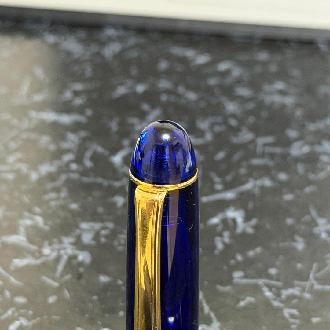 使用品　PLATINUM プラチナ 万年筆 青 金メッキ　センチュリー3776