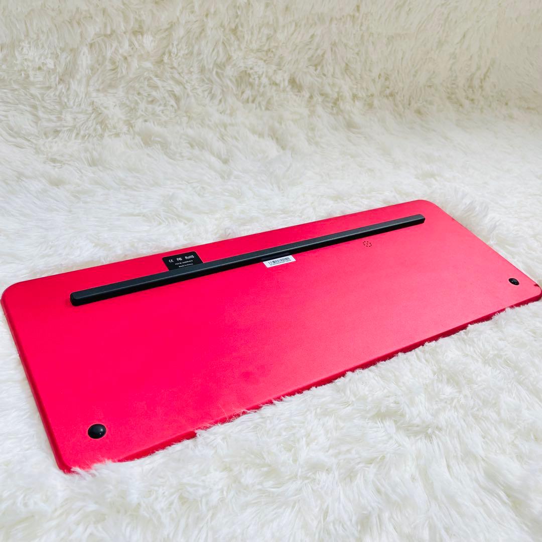 希少 超美品 Bastron B10 pro ガラス製キーボード レッド 無線