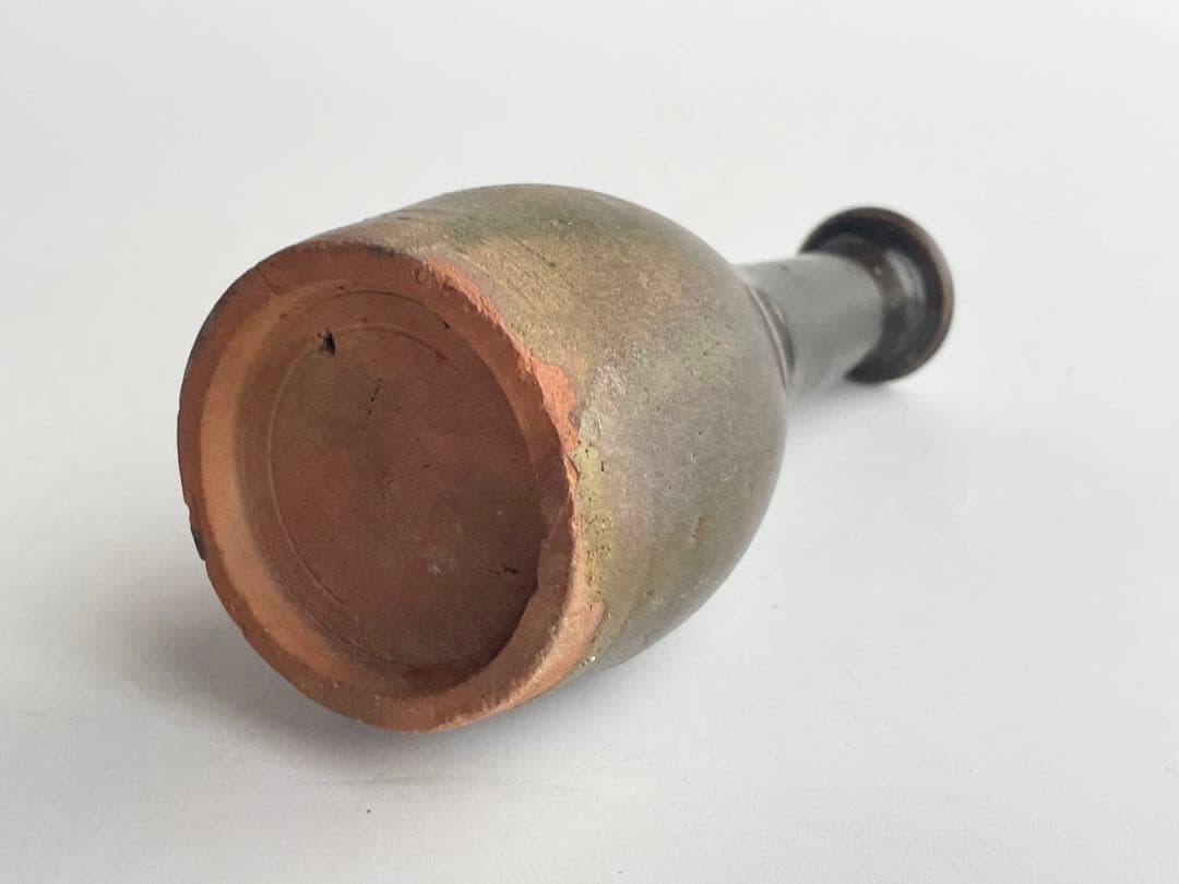 骨董 アンティーク 琉球古陶 沖縄 酒器 褐釉徳利 一輪挿し 渡名喜瓶 嘉瓶