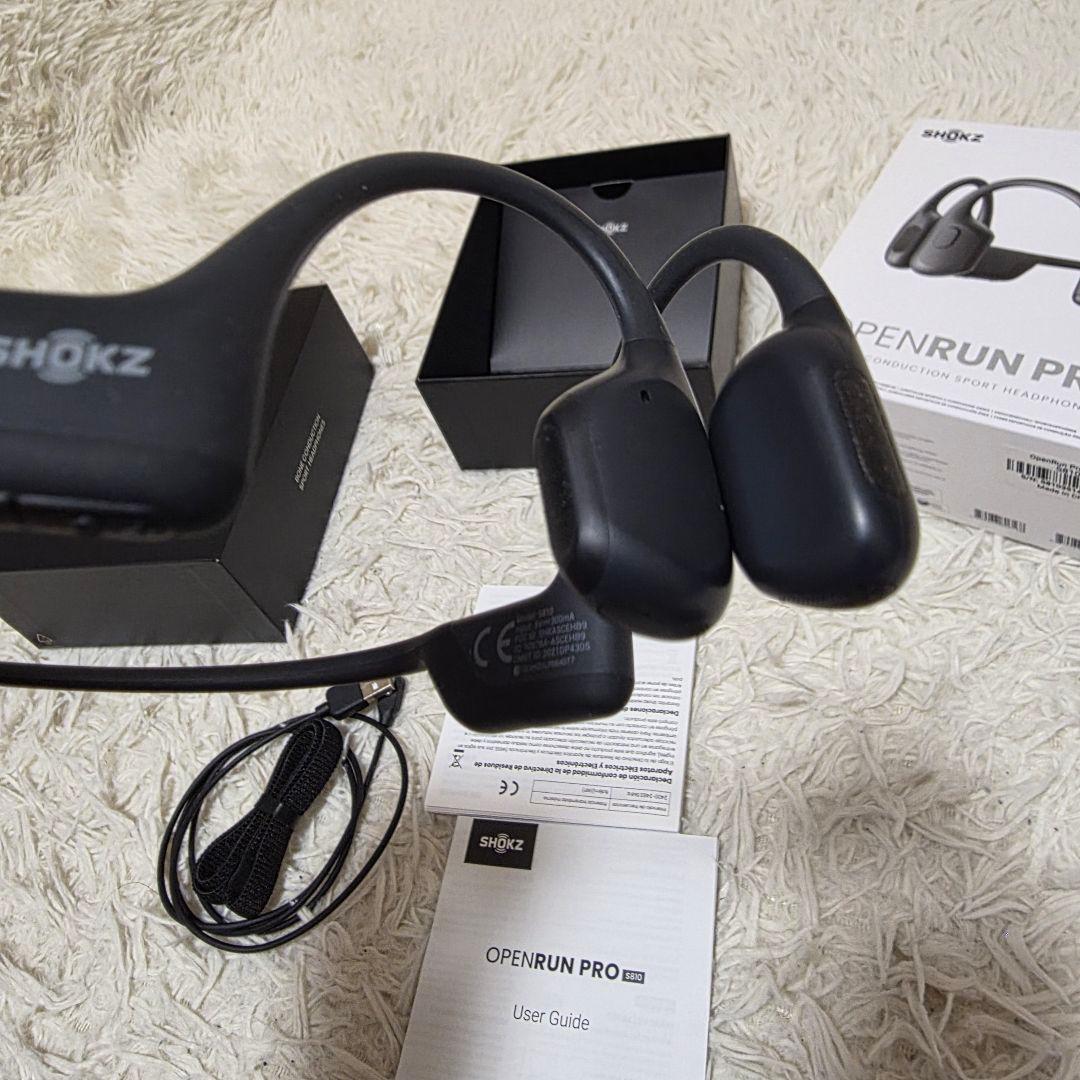 SHOKZ OPENRUN PRO 骨伝導イヤホン ブラック S810
