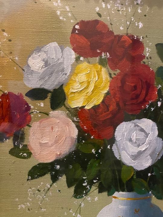 minou専用 絵画 油絵 F6 薔薇 原田信夫作