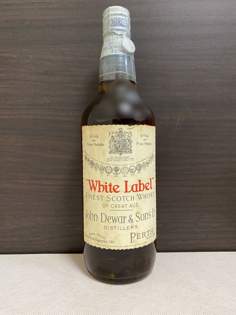 オールドボトル デュワーズ ホワイトラベル TINキャップ