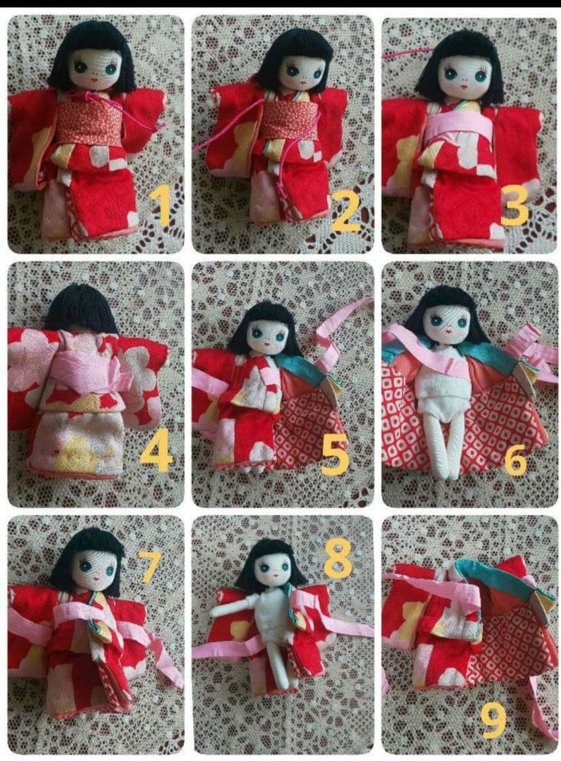 文化人形 ミニ文化人形 ゆずちゃん 着せ替え 着物人形 うさぎうー