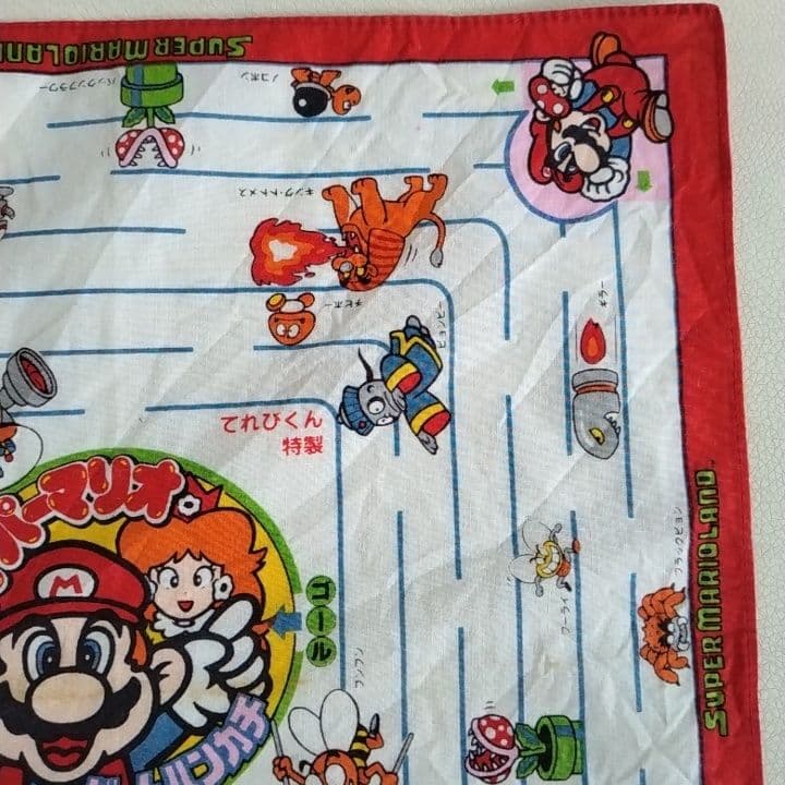スーパーマリオ ハンカチ　マリオ　スーパーマリオブラザーズ