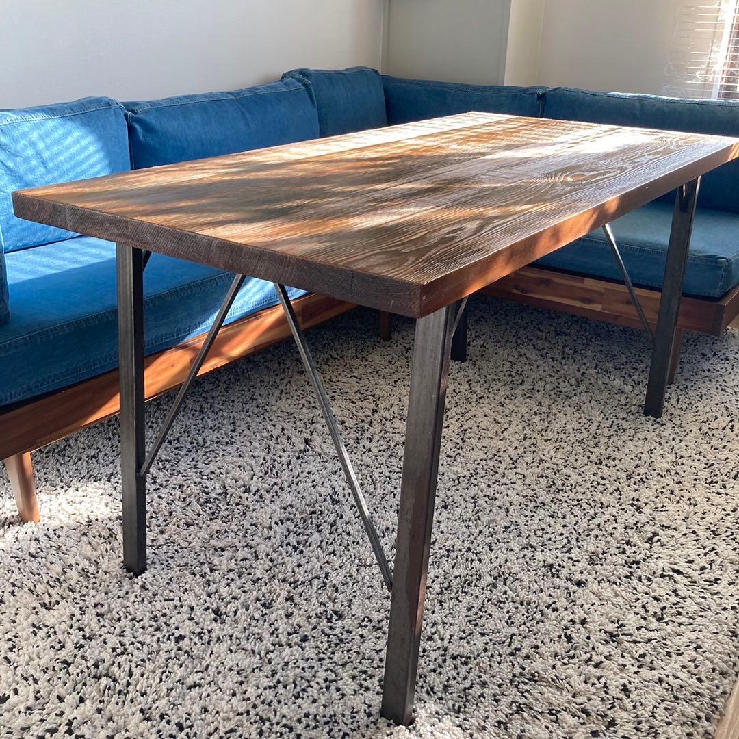 【送料込】ジャーナルスタンダードファニチャー ダイニングテーブル 古材 アイアン