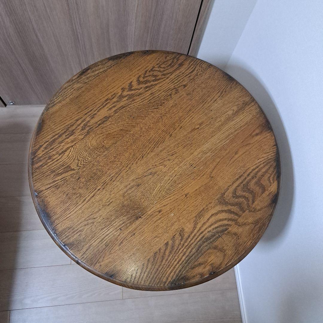 木製円形カフェテーブル サイドテーブル コーヒーテーブル