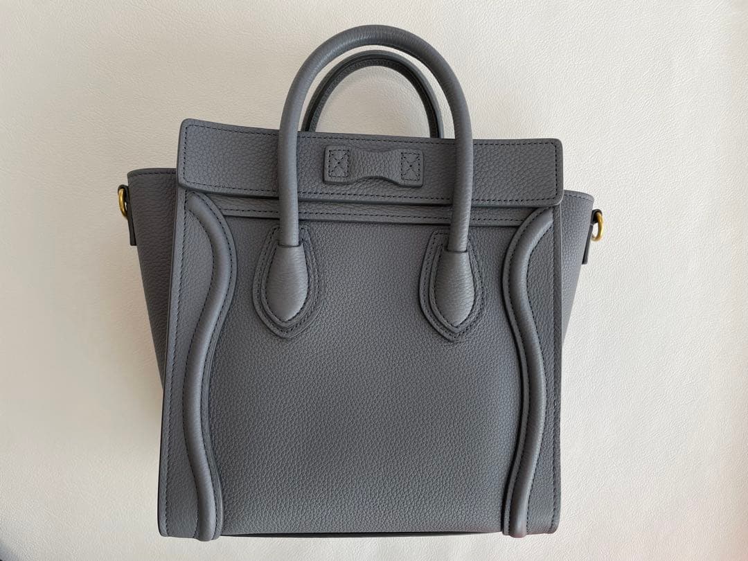 【専用】美品 セリーヌ 【CELINE】ラゲージ ナノ Nano コール グレー