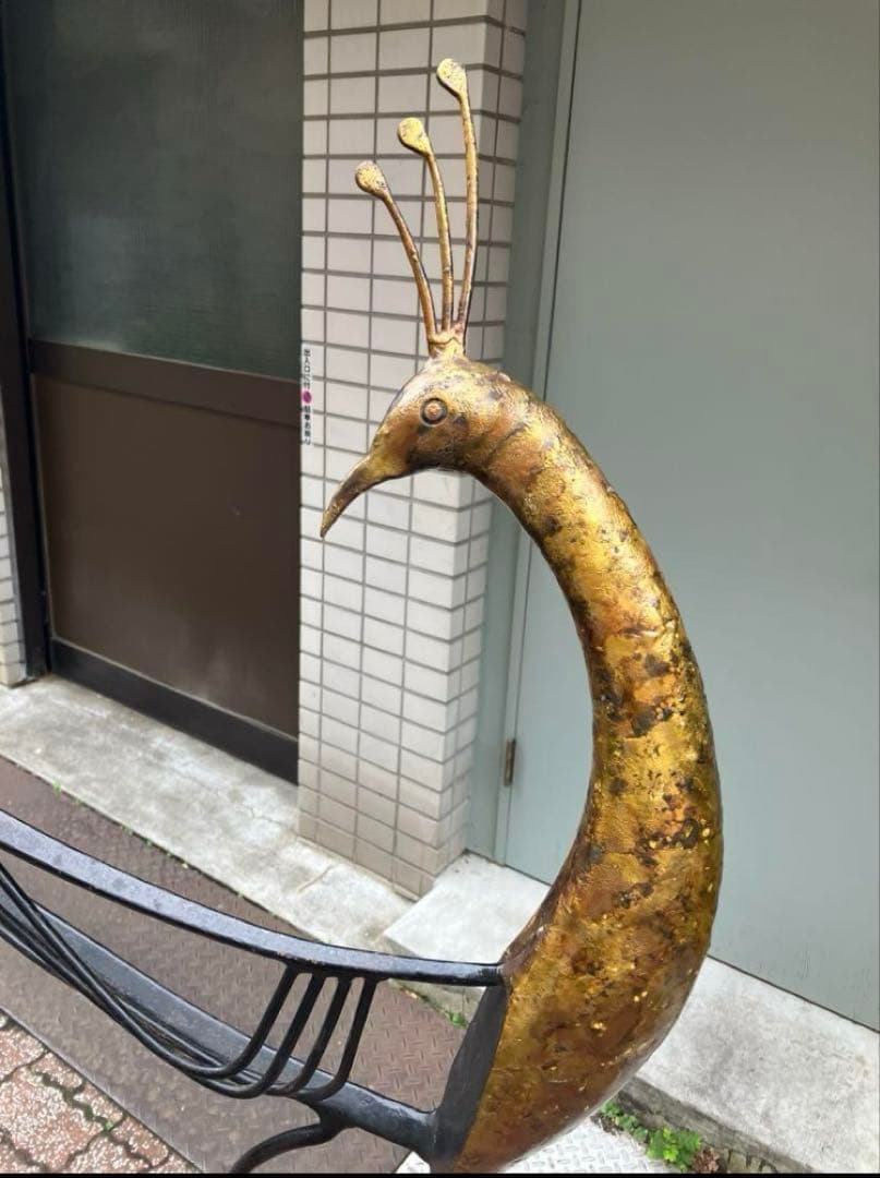 mOdern. ディスプレイ用孔雀オブジェ 150cm 鉄製アイアン インテリア