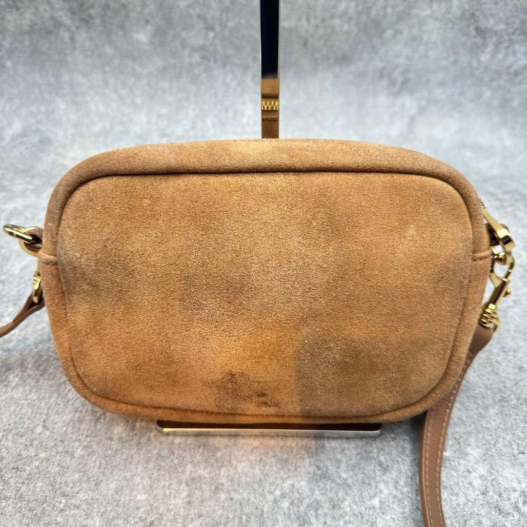 美品　UGG　アグ　辻希美　本革　スウェード　カメラバッグ　調整可　ブラウン