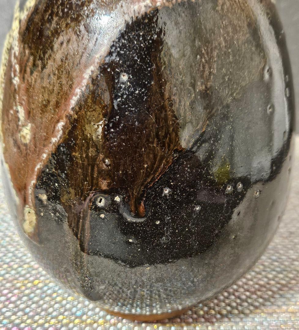 古代中国陶器 明代明朝 磁州窯系 徳利 瓶 壺 花入れ 茶道具 高