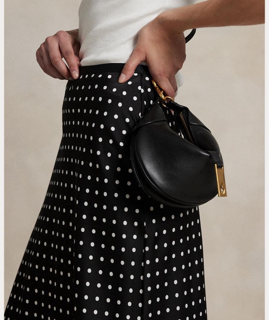 POLO LALPH LAURENポロラルフローレンドット柄プリーツスカート