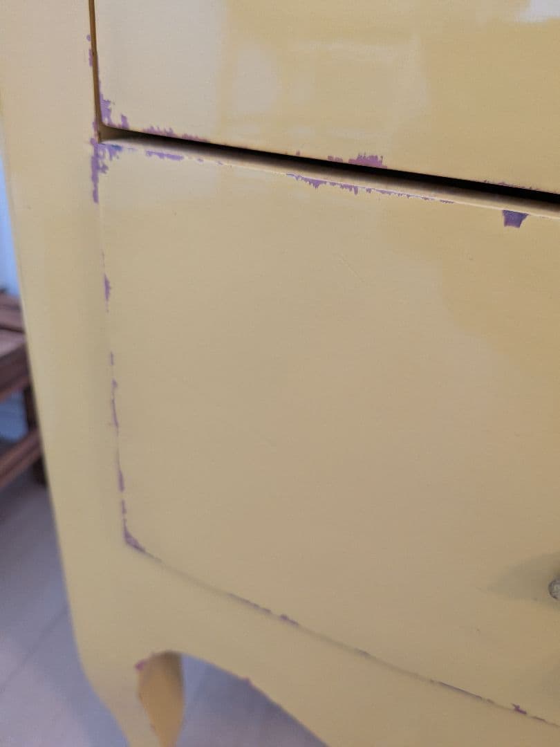 カントリーコーナー 3段引き出しチェスト 黄色｜チェスト 3段9杯 多