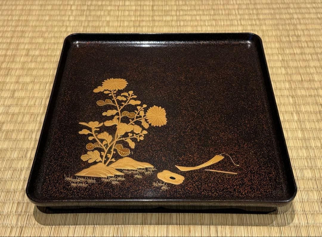 希少 20枚揃 総梨子地 蒔絵 吸物膳 絵替り 吉祥文様 大正〜昭和期 共箱