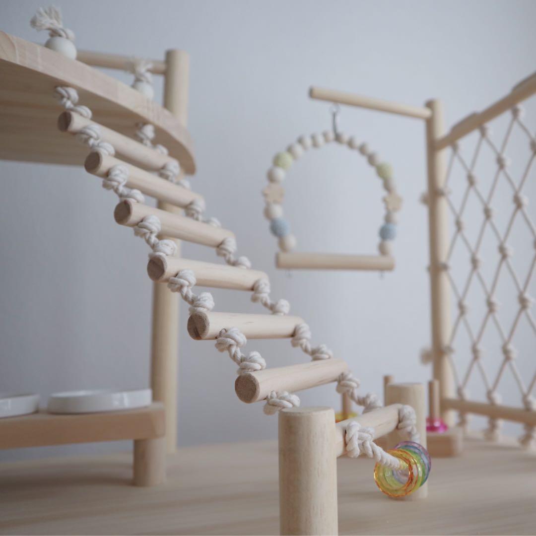 ことりのおおきなあそびば 文鳥 インコ おもちゃ バードアスレチック