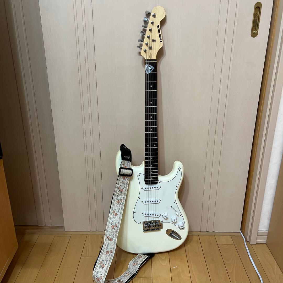ホワイトエレキギター ストラトキャスター 初心者中古美品 HISTORY HST/SSH-Performance Vintage White エレキギター初心者12点