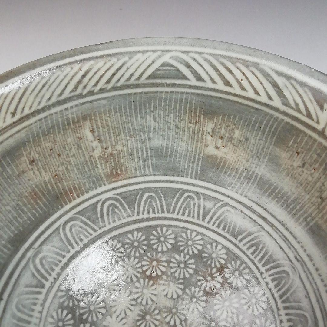 T974 数茶碗 十客 『花三島 数茶碗』『黒石窯 榊原勇一 作』 共箱