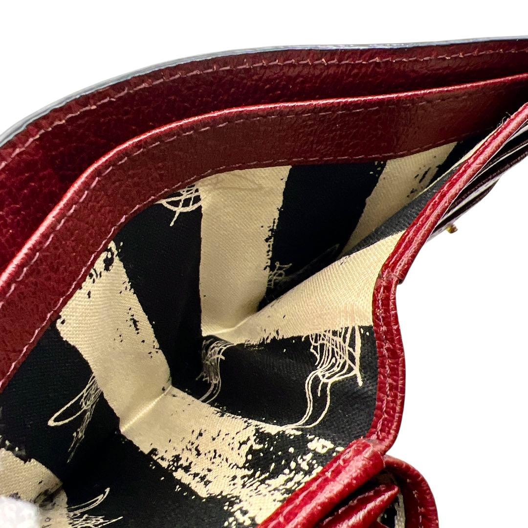 Vivienne Westwood レザー ボルドー 折り財布 8076