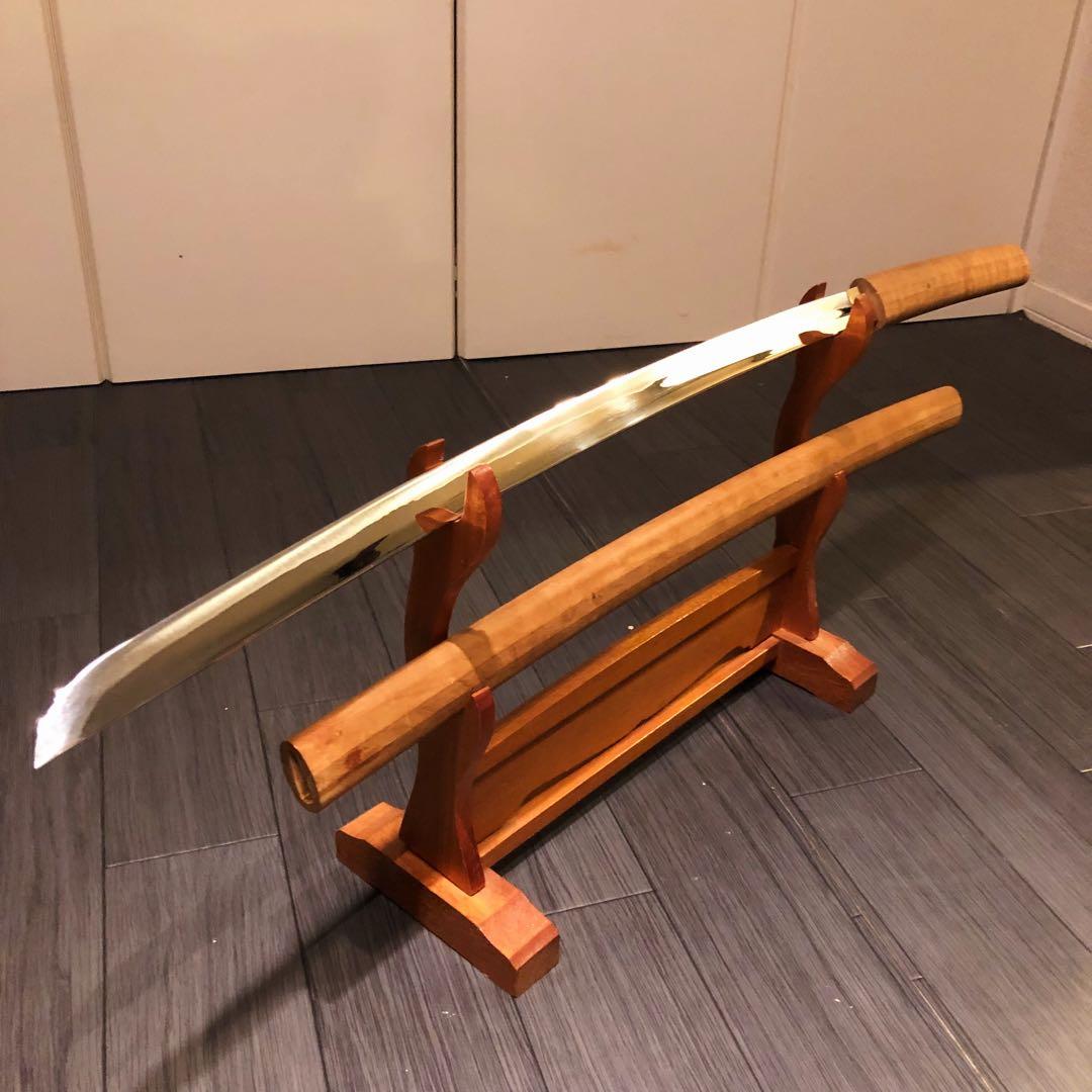 高級模造刀 高級居合刀　白鞘 合金製 長脇差　太刀　段平