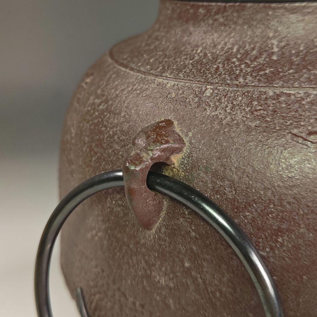 ウ238 茶釜『釜師 佐藤浄清造』『芦屋写浜松地紋 真形釜 共