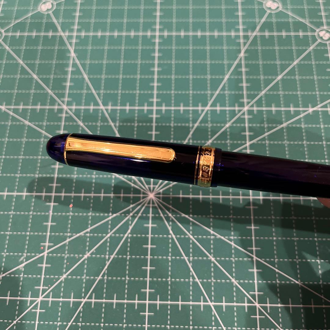 PLATINUM 14K F 万年筆 3776 センチュリー シャルトルブルー