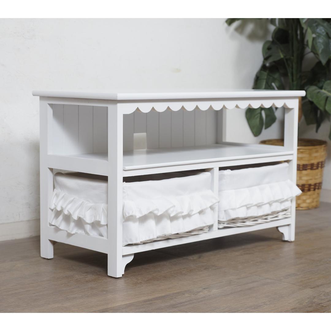 【新品・未使用】　　テレビボード　テレビ台　幅　70　バスケット２個　完成品 しいな様専用 テレビボード テレビ台 幅 70 バスケット2個 完成品