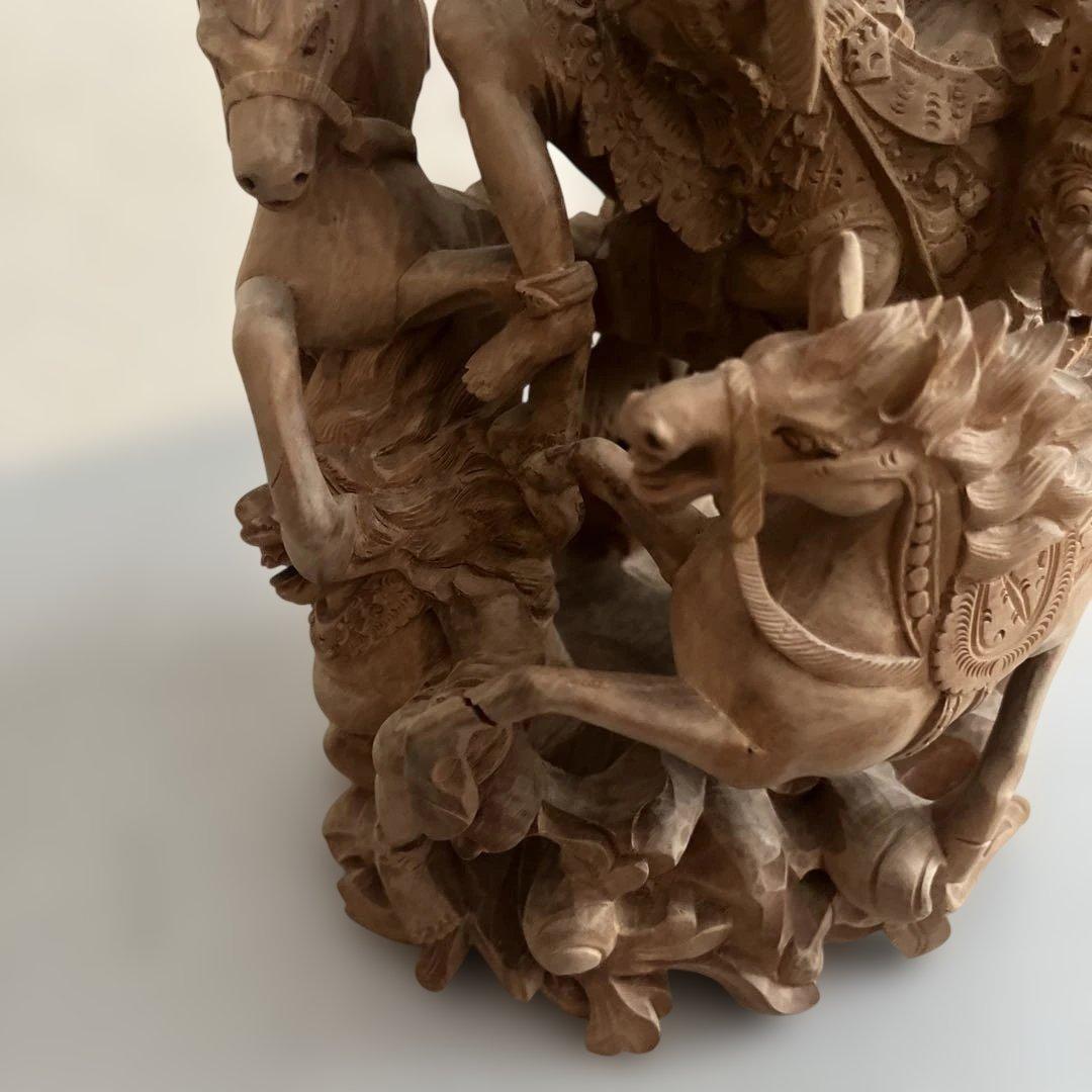 バリ島 木製神話彫刻 人気 約30cm