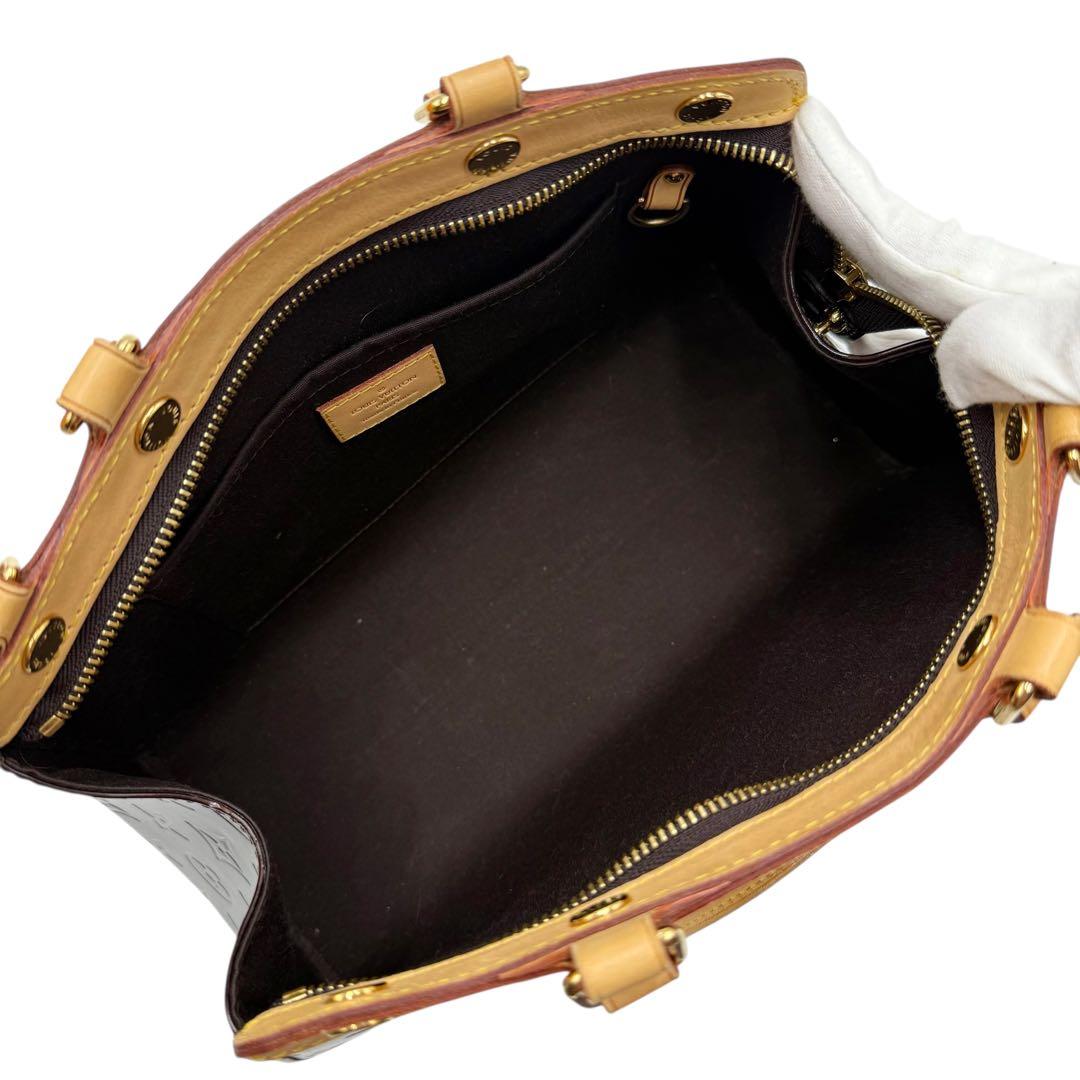 6128 美品 ルイヴィトン ヴェルニ ブレアMM M91619 アマラント