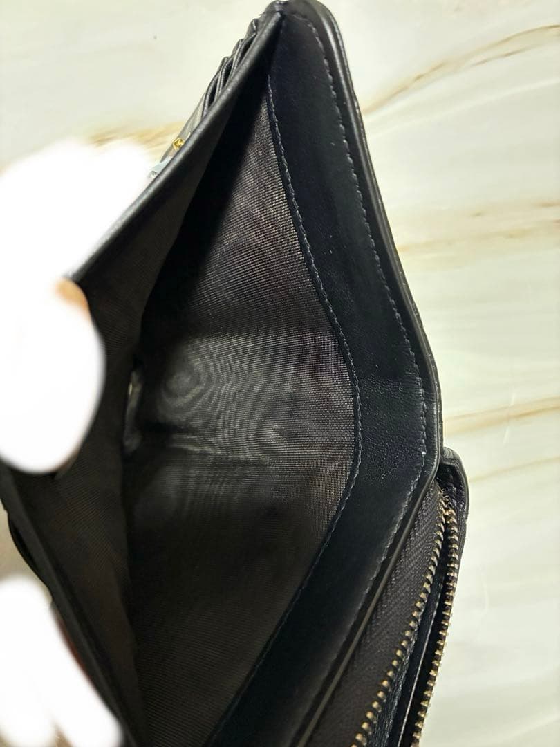 ち*ろ様 Dior スカーレットウォレット ブラック 2つ折り財布