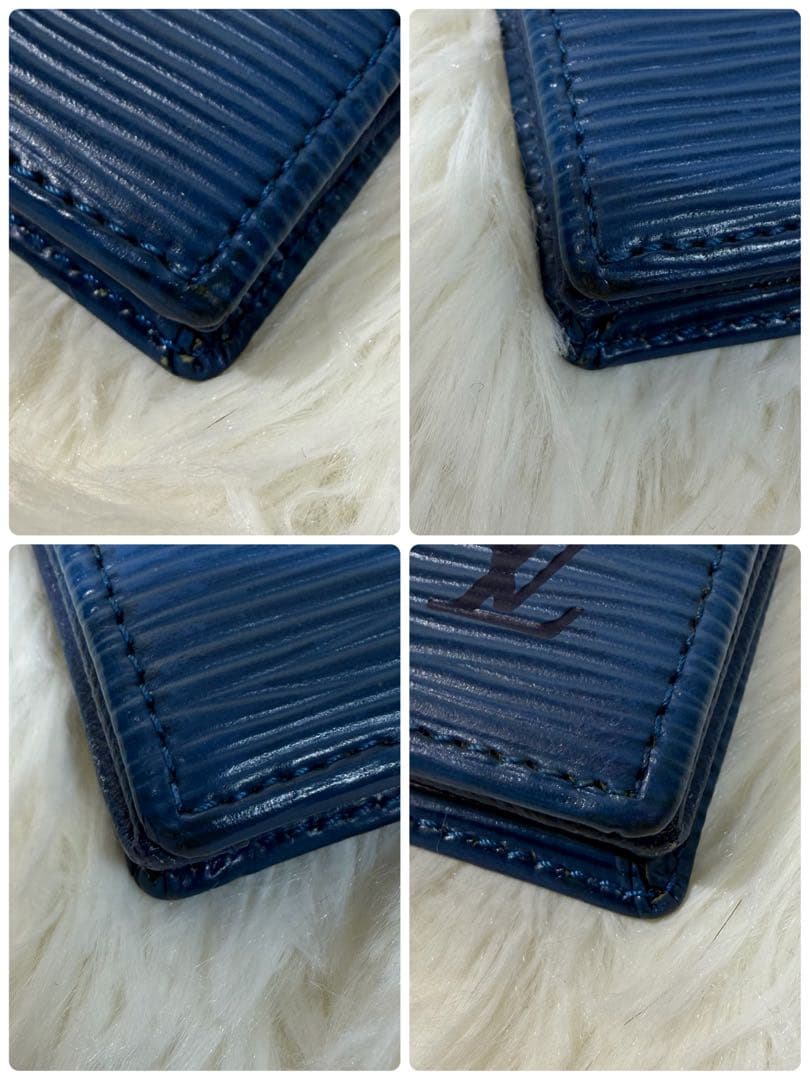 【✨良品✨】ルイヴィトン エピ ケース ポルトモネボワット ブルー