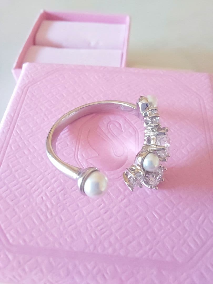 新品SWAROVSKI 55 Constella パール リング スワロフスキー