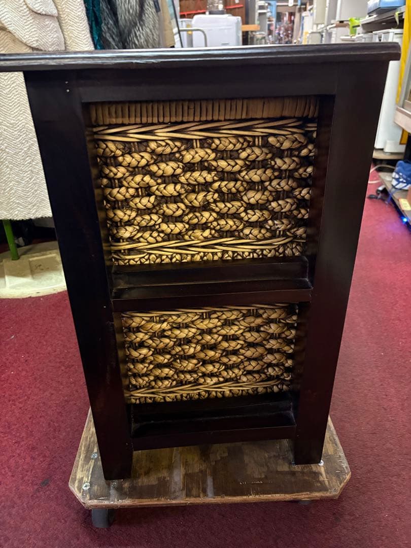 本格アジアン風 2段チェスト 横幅58 奥行38 高さ60㎝ 本格アジアン風